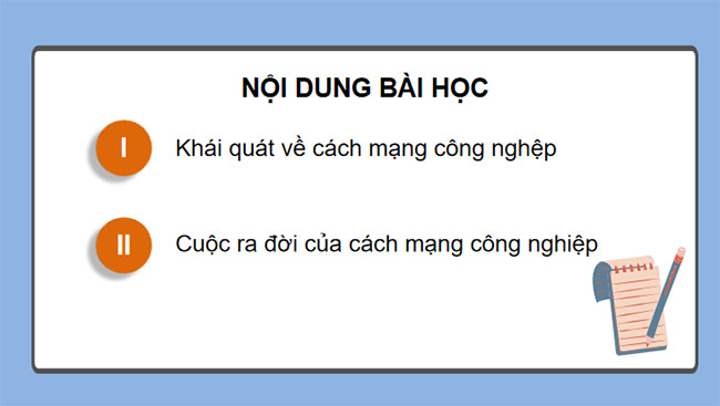 Giáo án PowerPoint Công nghệ 10 Bài 6: Cách mạng công nghiệp