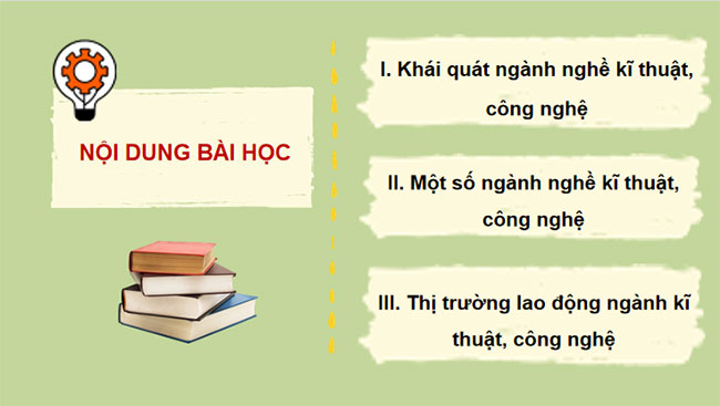 Giáo án PowerPoint Công nghệ 10 Bài 7: Ngành nghề kĩ thuật công nghệ