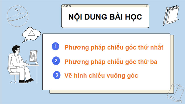Giáo án PowerPoint Công nghệ 10 Bài 9: Hình chiếu vuông góc