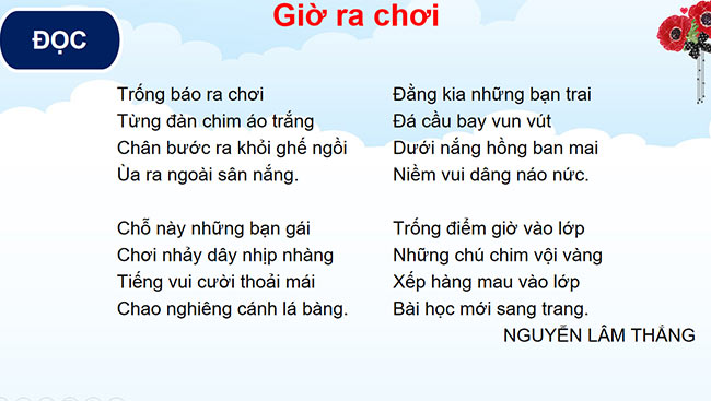 PowerPoint Tiếng Việt 2 Giờ ra chơi