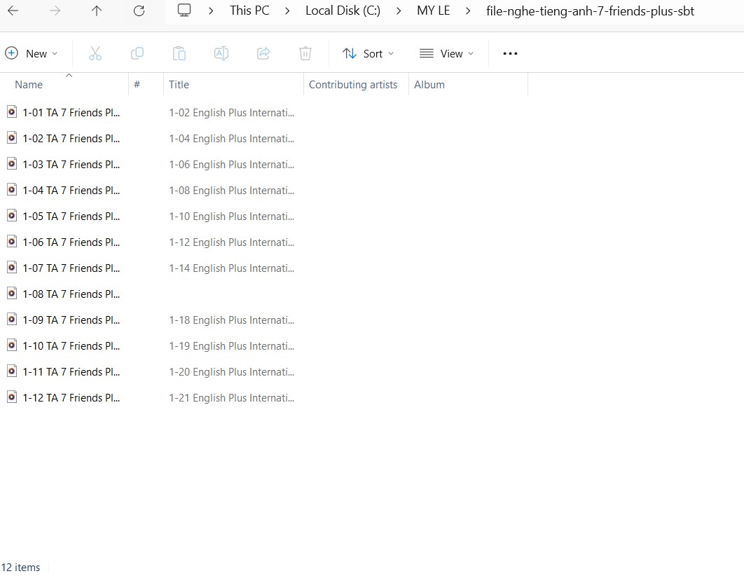 File nghe tiếng Anh 7 Friends plus SBT