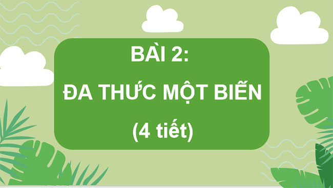 Đa thức một biến