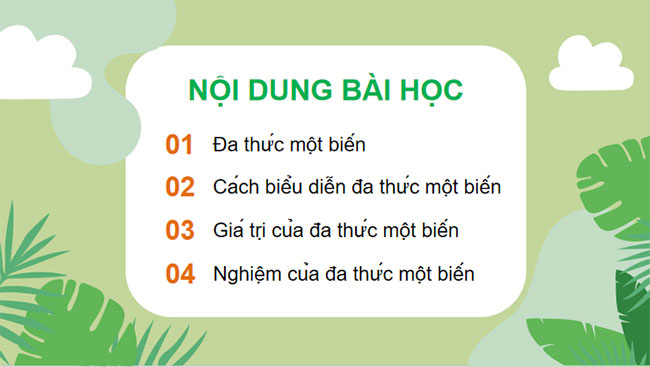 Đa thức một biến