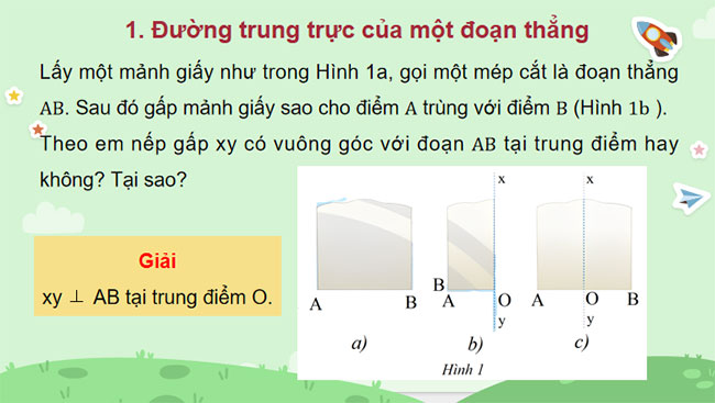 Đường trung trực của một đoạn thẳng