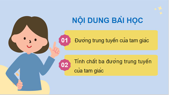 Tính chất ba đường trung tuyến của tam giác