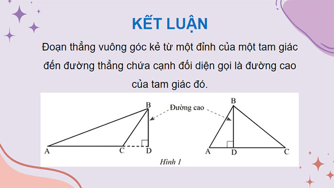 Tính chất ba đường cao của tam giác