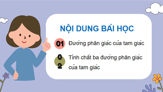 Tính chất ba đường phân giác của tam giác