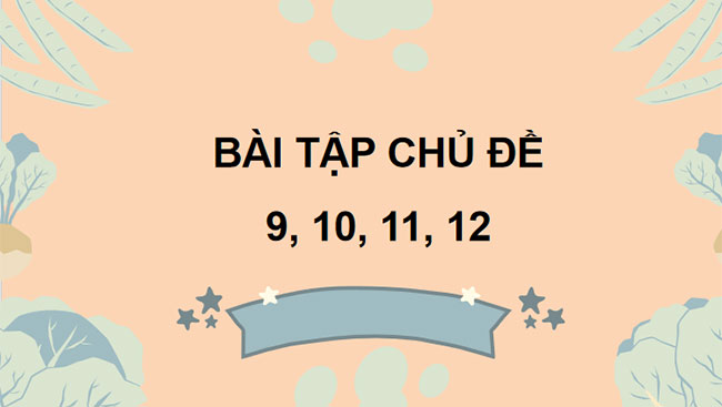 Giáo án PowerPoint Khoa học tự nhiên 7 Bài tập Chủ đề 9, 10, 11, 12 Cánh diều