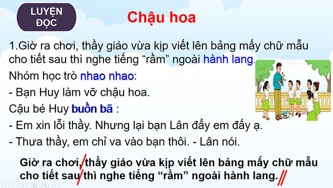 PowerPoint Tiếng Việt 2 Chậu hoa