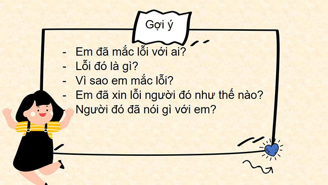 PowerPoint Tiếng Việt 2 Viết về một lần mắc lỗi