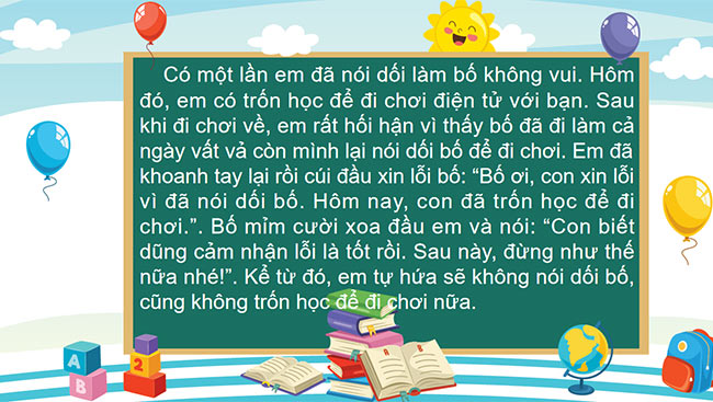 PowerPoint Tiếng Việt 2 Viết về một lần mắc lỗi