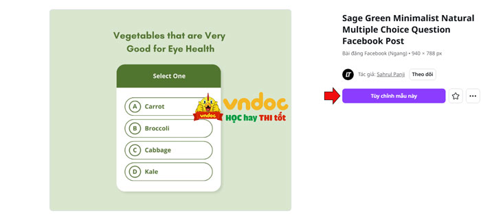  Tùy chỉnh mẫu này 