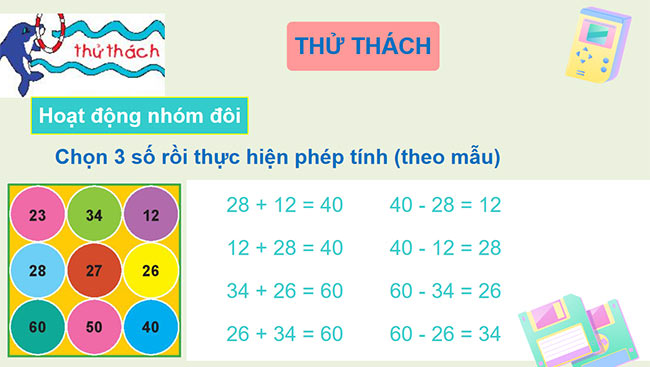 PowerPoint Toán 2: Ôn tập phép cộng và phép trừ