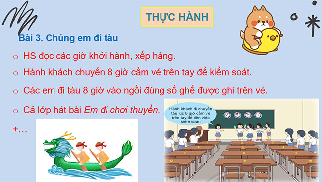 PowerPoint Toán 2: Đi tàu trên sông