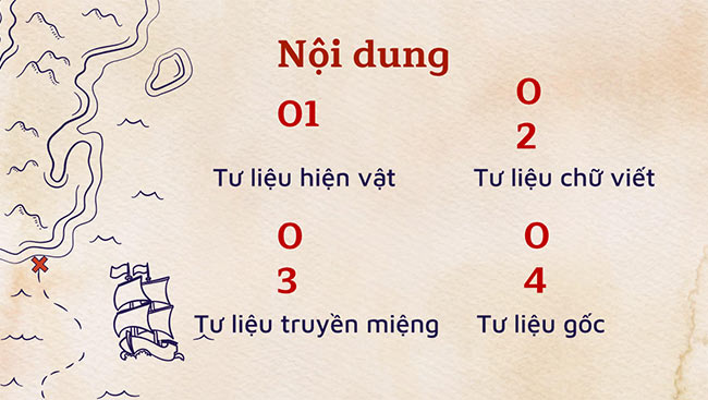 PowerPoint Dựa vào đâu để biết và phục dựng lại lịch sử?