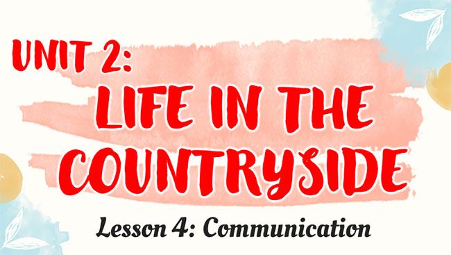 Giáo án Tiếng Anh 8 Unit 2: Communication