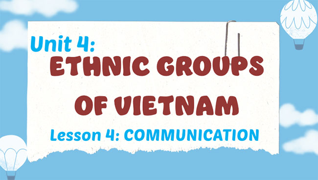 Giáo án Tiếng Anh 8 Unit 4: Communication
