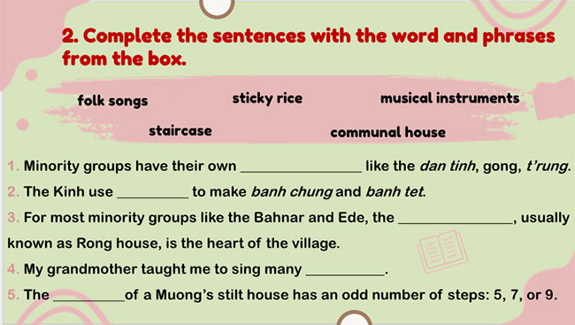 Giáo án Tiếng Anh 8 Unit 4: Looking Back