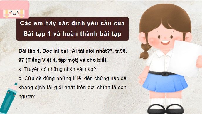 PowerPoint Tiếng Việt 4 Thuyết trình về trí tuệ và tài năng của con người