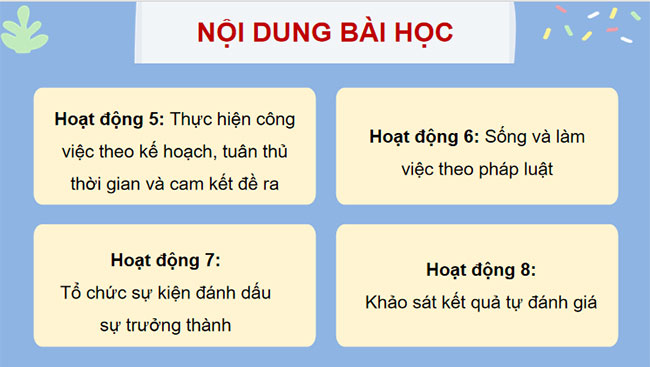 Thể hiện sự trưởng thành của bản thân 