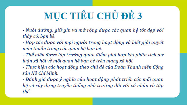 Thể hiện sự trưởng thành của bản thân