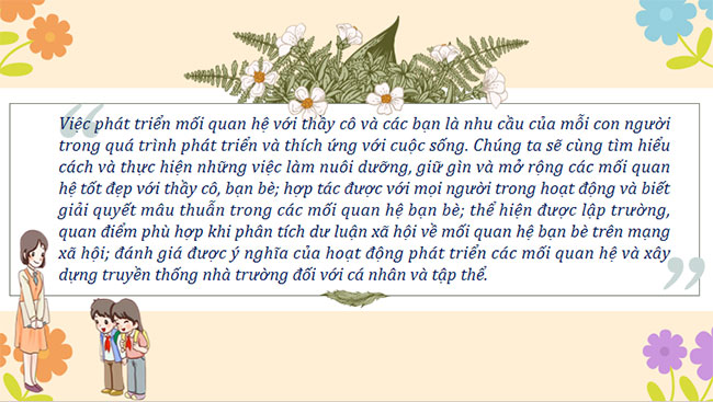 Thể hiện sự trưởng thành của bản thân