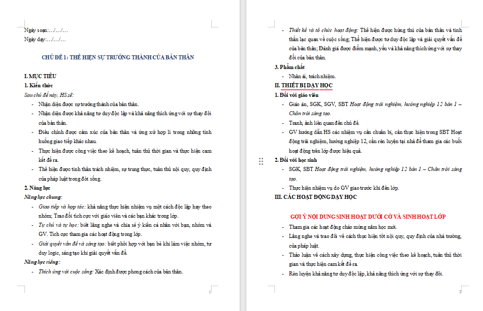 Thể hiện sự trưởng thành của bản thân 