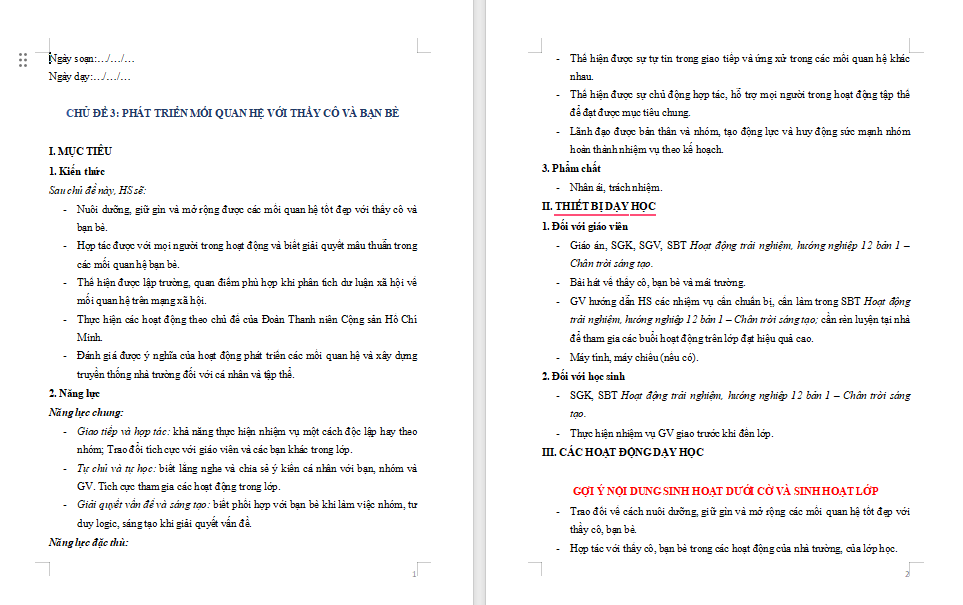 Thể hiện sự trưởng thành của bản thân