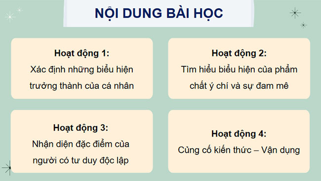 Tôi trưởng thành