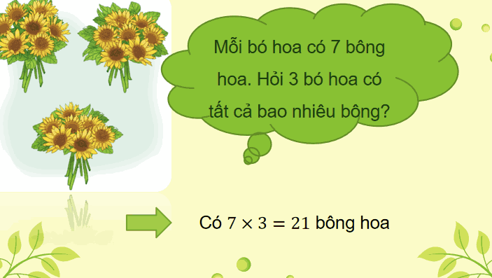 Giáo án Toán 3: Bảng nhân 7 sách Cánh Diều