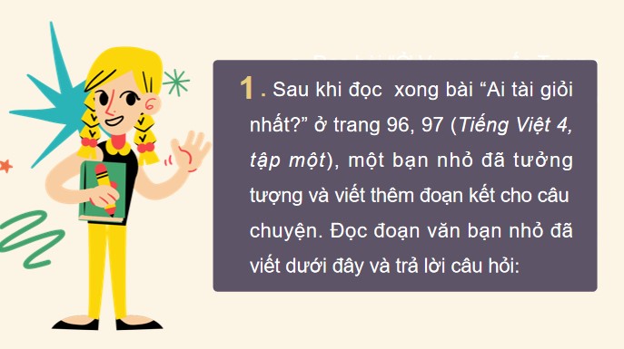 PowerPoint Tiếng Việt 4 Viết đoạn văn tưởng tượng