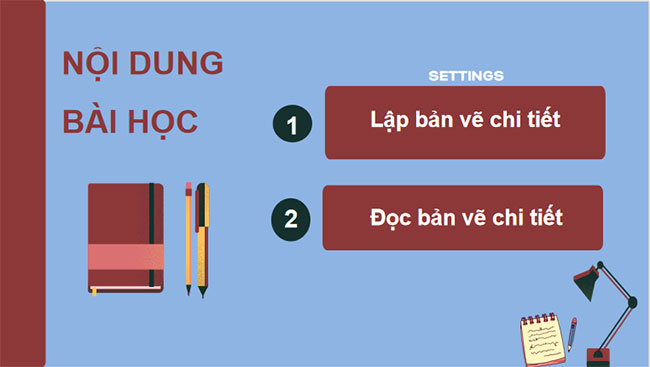 Công nghệ 10 Cánh diều Bài 14: Bản vẽ chi tiết