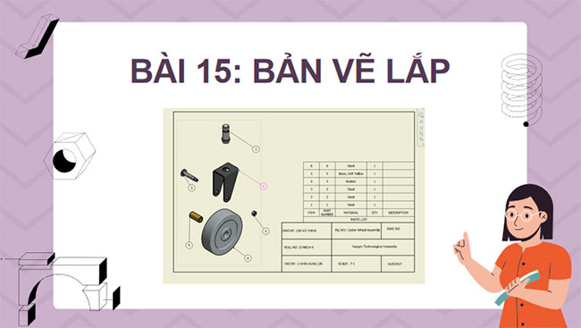 Công nghệ 10 Cánh diều Bài 15: Bản vẽ lắp