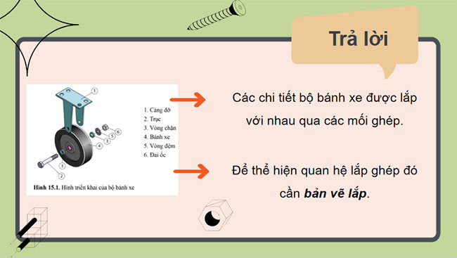 Công nghệ 10 Cánh diều Bài 15: Bản vẽ lắp