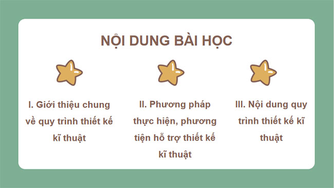 Công nghệ 10 Cánh diều Bài 20: Quy trình thiết kế kĩ thuật