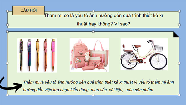 Công nghệ 10 Cánh diều Bài 21: Các yếu tố ảnh hưởng trong quá trình thiết kế kĩ thuật