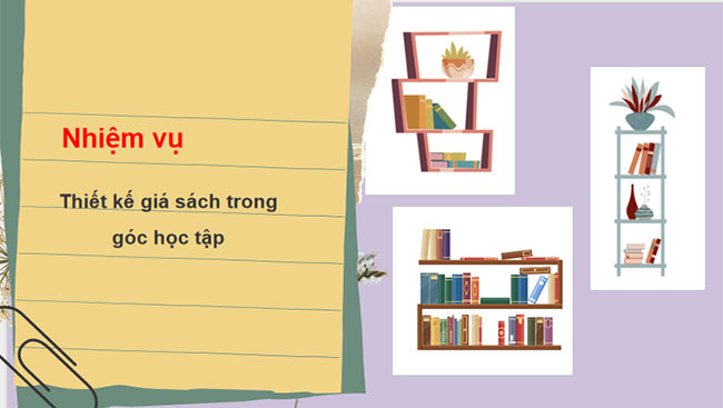 Dự án thiết kế giá sách của em