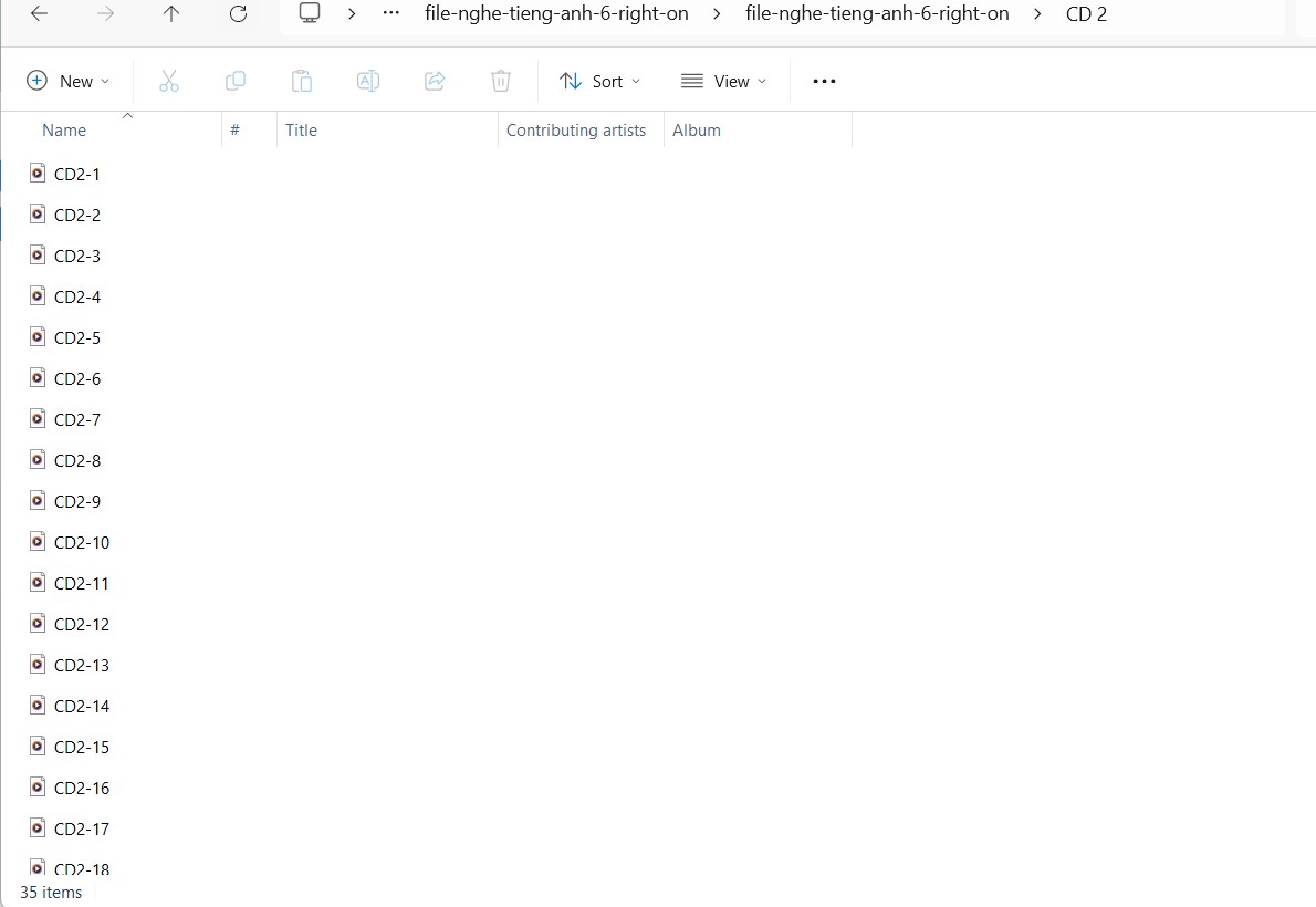 File nghe tiếng Anh 6 Right on - CD2