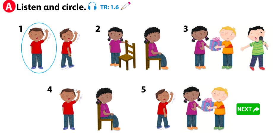 SBT Tiếng Anh 1 Wonderful World Unit 1 Lesson 6 minh hoạ 1