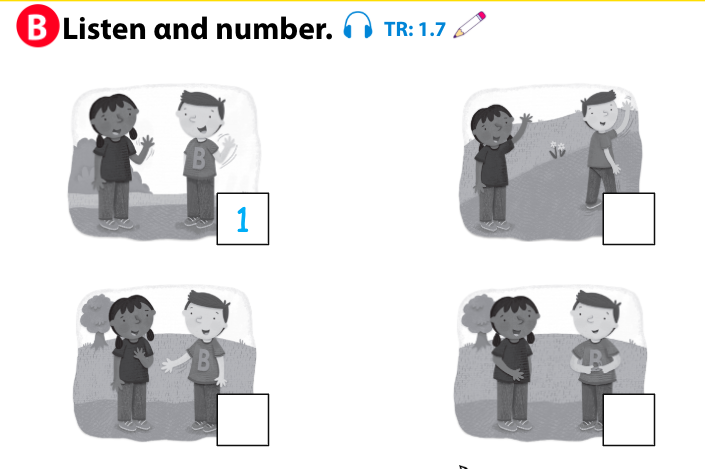 SBT Tiếng Anh 1 Wonderful World Unit 1 Lesson 6 minh hoạ 3