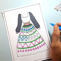 Giáo án Mĩ thuật 3 Chủ đề 2: Hoa văn trên trang phục của một số dân tộc