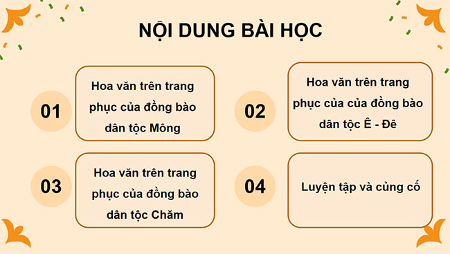 PowerPoint Mĩ thuật 3 Hoa văn trên trang phục của một số dân tộc