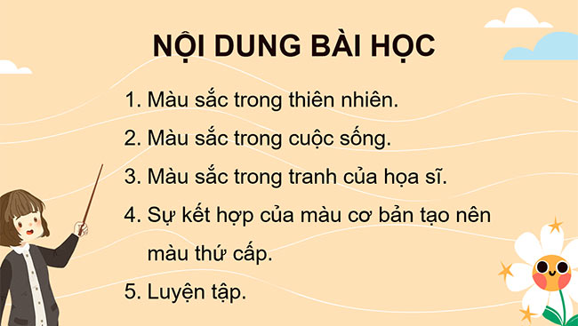 PowerPoint Mĩ thuật 3 Màu sắc em yêu