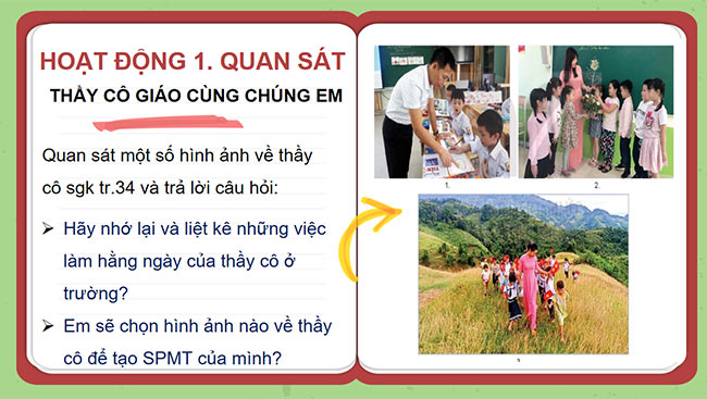 PowerPoint Mĩ thuật 3 Biết ơn thầy cô