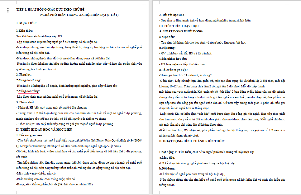 Giáo án PowerPoint Hoạt động trải nghiệm 8 Chủ đề 8