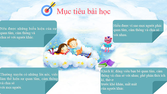 Quan tâm cảm thông và chia sẻ
