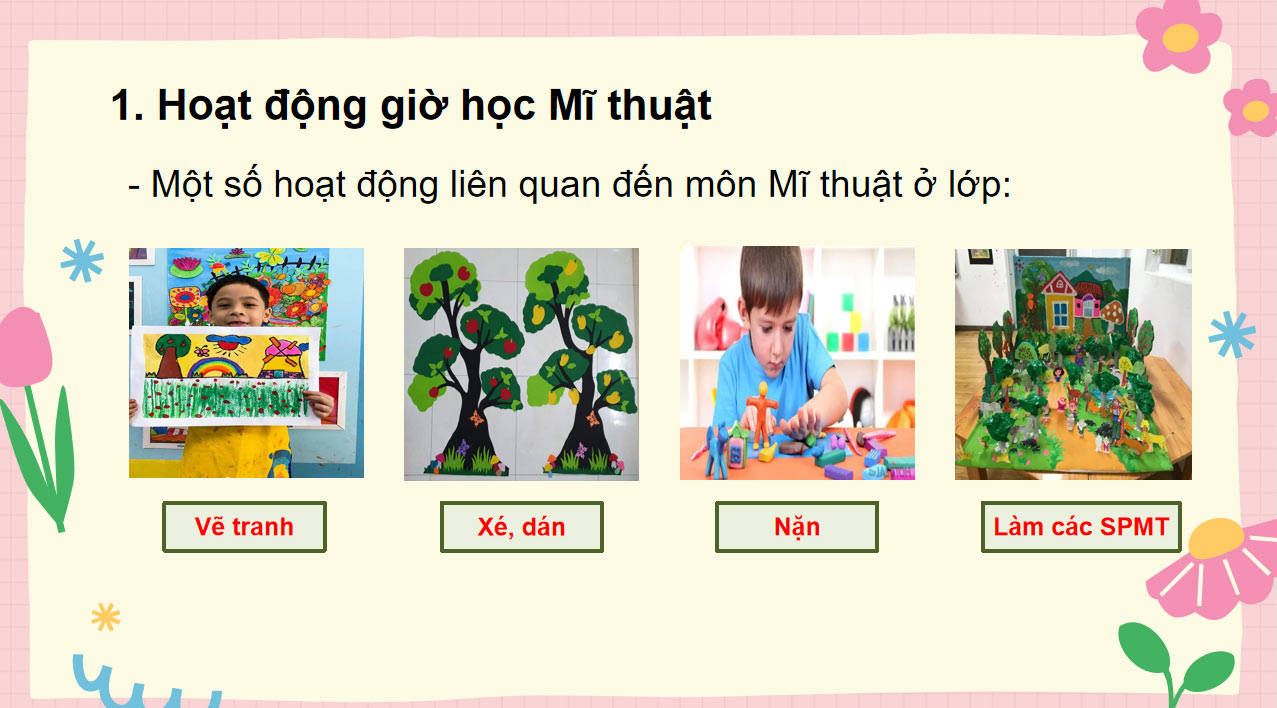 PowerPoint Mĩ thuật 3 Em yêu mĩ thuật