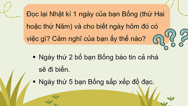 PowerPoint Tiếng Việt 3 Ghi chép việc hằng ngày