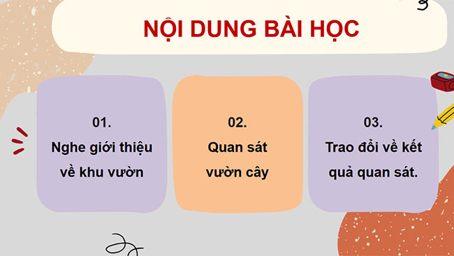 PowerPoint Tiếng Việt 4 Quan sát vườn cây