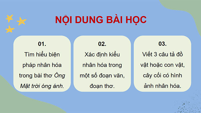 PowerPoint Tiếng Việt 4 Luyện tập về nhân hóa